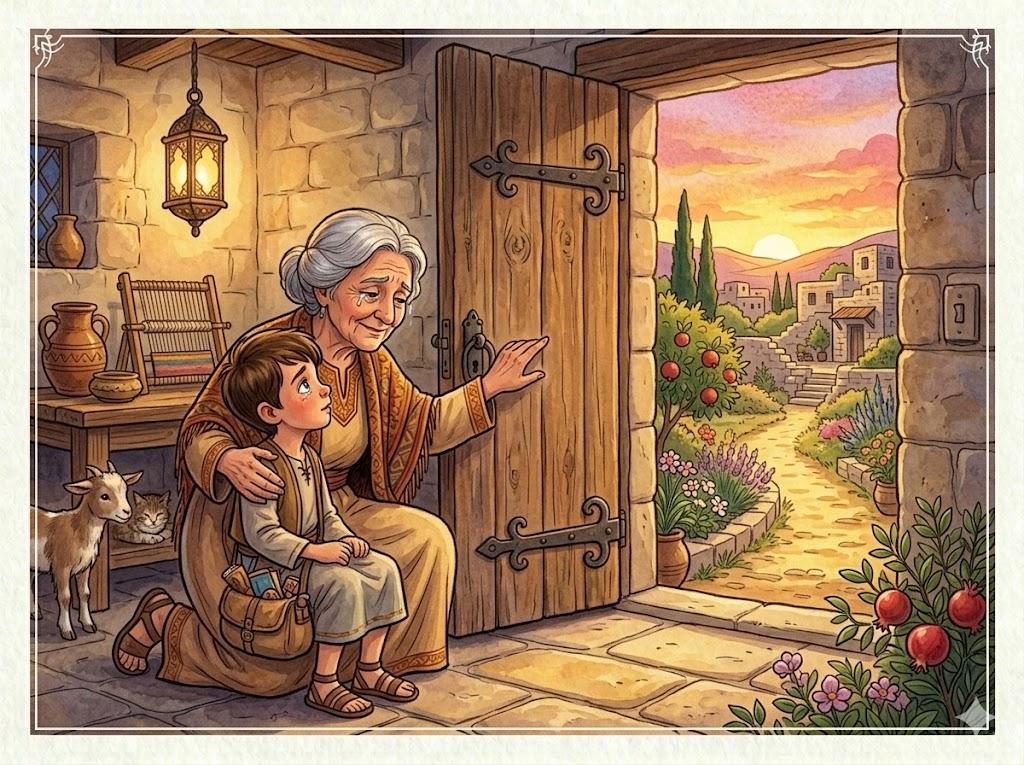 הֶרְאָה לוֹ אֶת הַדֶּלֶת