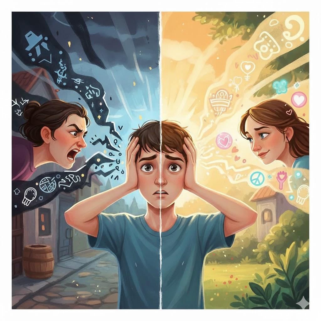 אֵין שְׁנֵי קוֹלוֹת נִכְנָסִין לְתוֹךְ אֹזֶן אַחַת