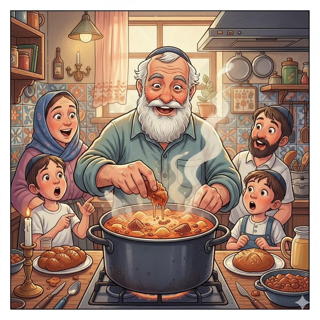 אֵינוֹ נִכְוָה אֲפִלּוּ בְּחַמֵּי חַמִּין