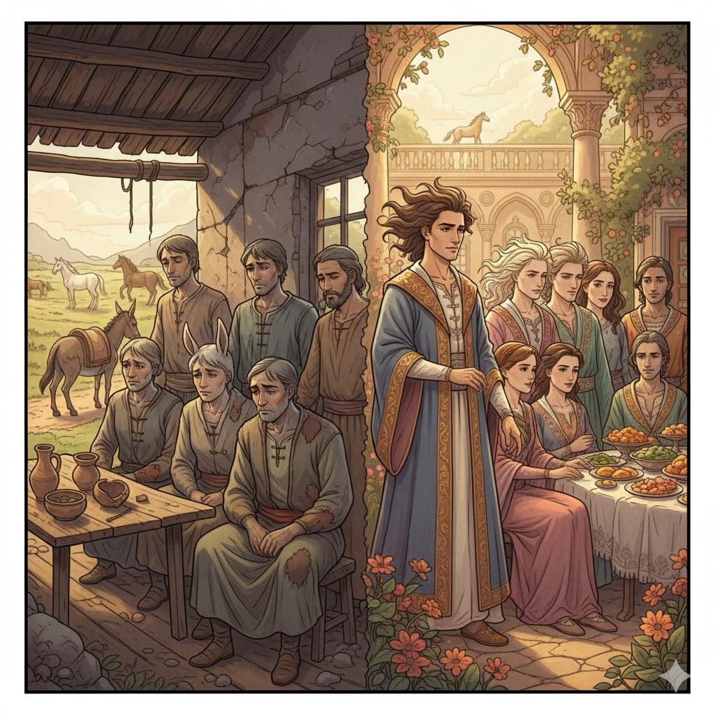 בְּשַׂר חֲמוֹרִים בְּשָׂרָם וְזִרְמַת סוּסִים זִרְמָתָם