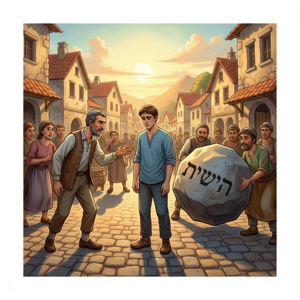גְּלָל עָלָיו אֶת הָאַשְׁמָה