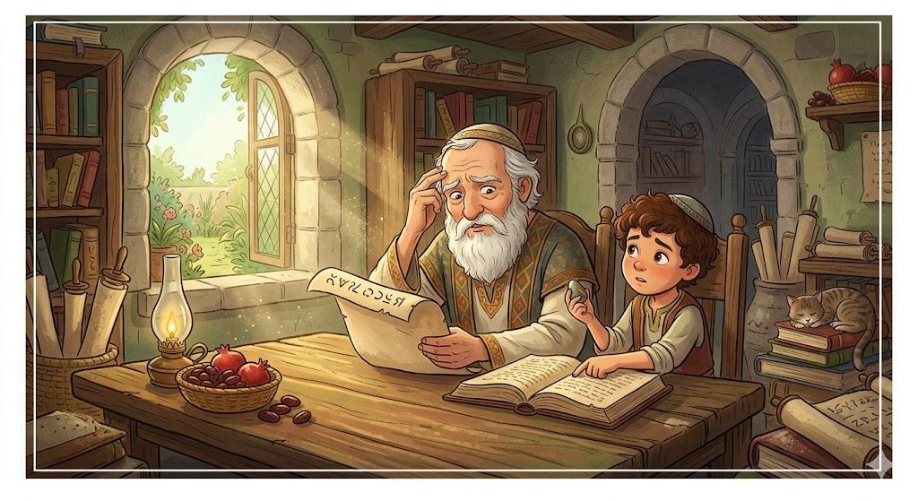 He forgot his Talmud.