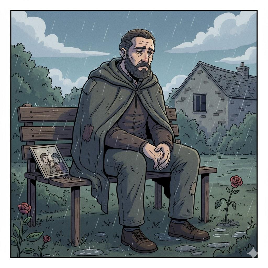 a man of pains / sick person