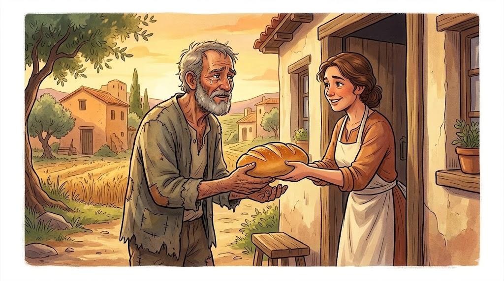 הִגִּיעַ לְפַת לֶחֶם, בָּא עַד כִּכַּר לֶחֶם