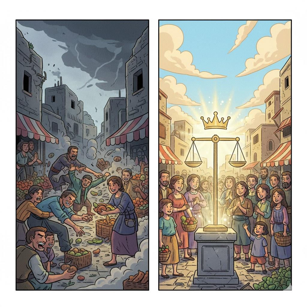 אִלְמָלֵא מוֹרָאָהּ שֶׁל מַלְכוּת אִישׁ אֶת רֵעֵהוּ חַיִּים בְּלָעוֹ