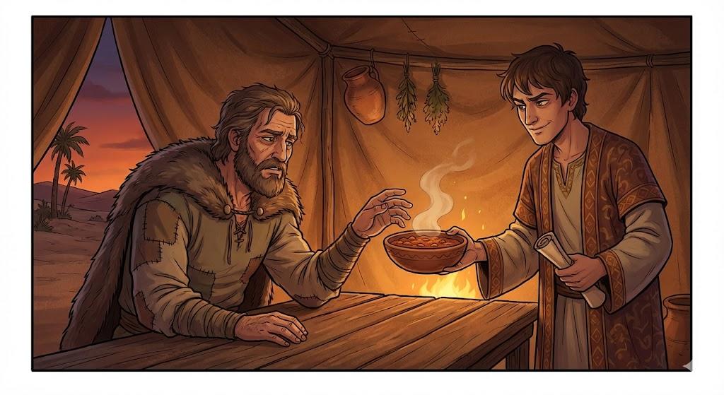 In a lentil stew