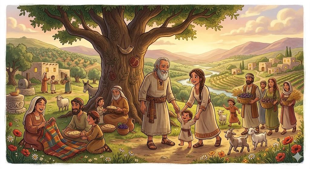 וַתִּשְׁקֹט הָאָרֶץ אַרְבָּעִים שָׁנָה