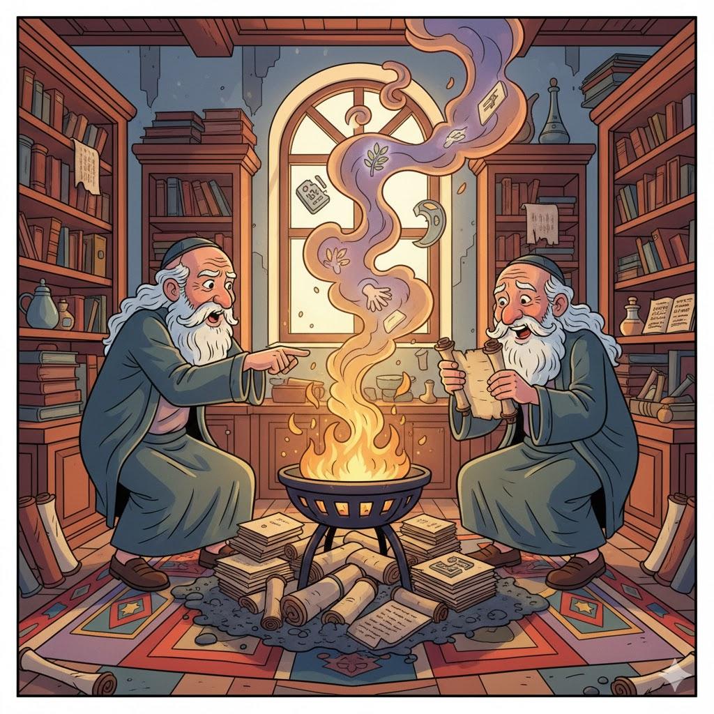 אֵלּוּ וְאֵלוּ נִשְׂרָפִים בְּבֵית הַדֶּשֶׁן