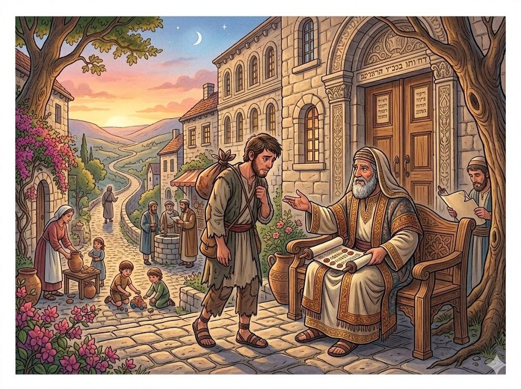 דָּחָה אוֹתוֹ בְּלֵךְ וָשׁוּב