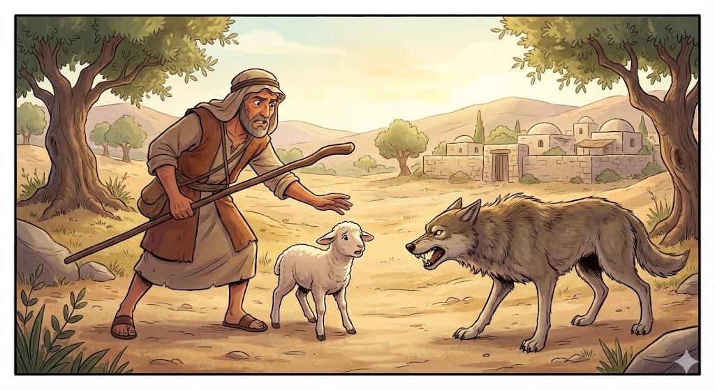 Careless shepherds make many a feast for the wolf / Between wolf and shepherd the lamb is lost