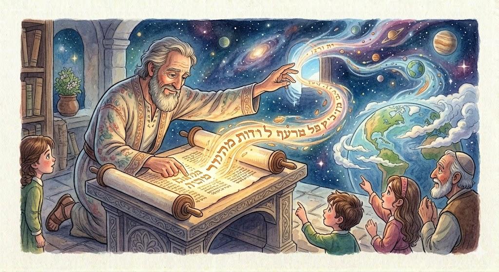 God, the Almighty, completed the Torah and created His world.