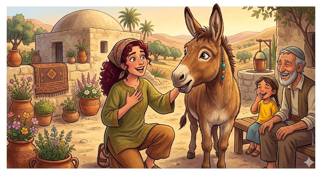 "And the Lord opened the mouth of the ass" (used colloquially for a foolish remark)