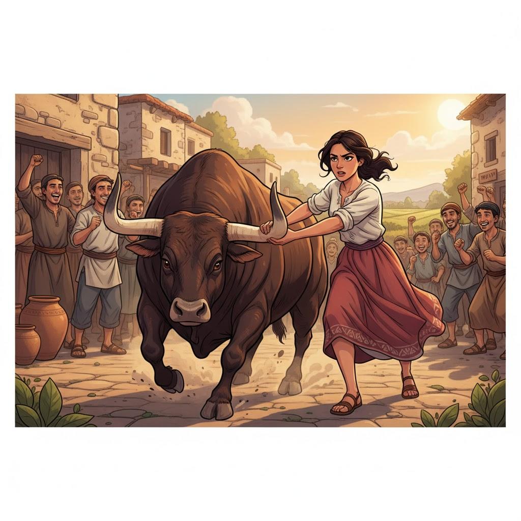 אָחַז אֶת הַשּׁוֹר בְּקַרְנָיו