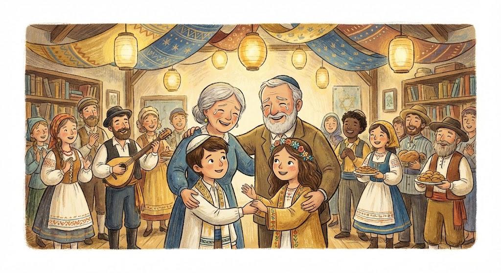 Bar Mitzvah/ boy of thirteen (the age at which he assumes religious obligations/ Bat Mitzvah (girl of twelve)