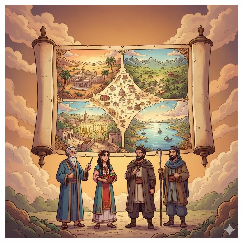 אַרְבַּע אַרְצוֹת הַקֹּדֶשׁ, אַרְבַּע עָרֵי הַקֹּדֶשׁ