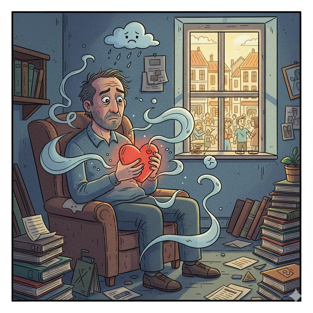 He ate himself, he ate his own heart