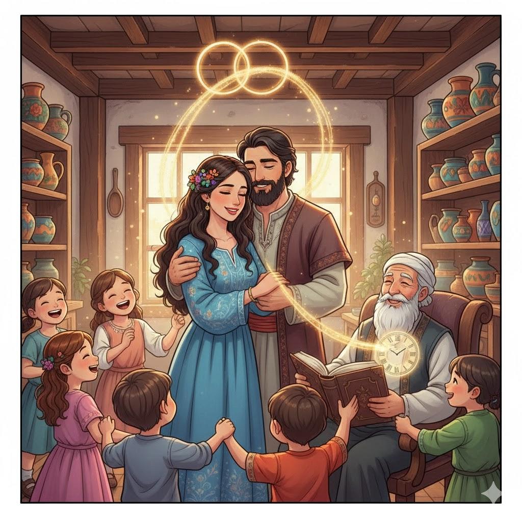 A beautiful woman—happy is her husband, his days are doubled