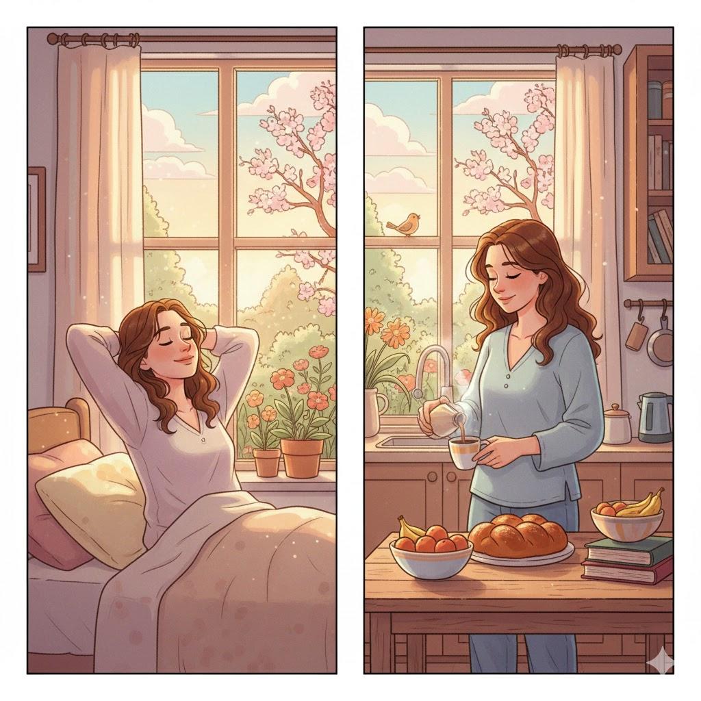 In the morning, every morning