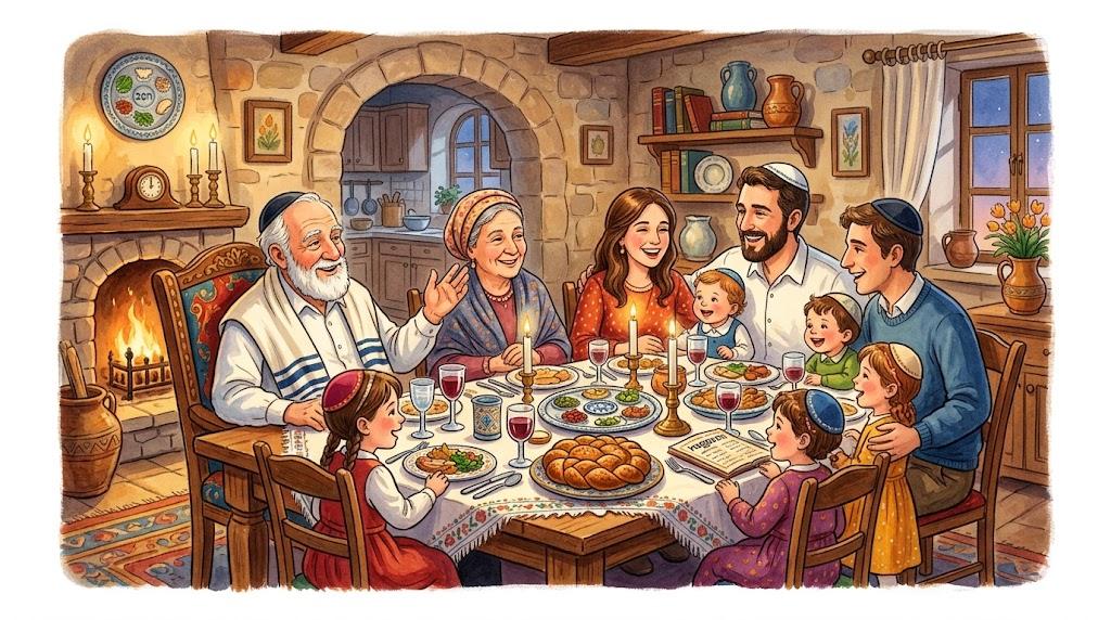 Grandfather to the feast, grandfather to the Shulchan