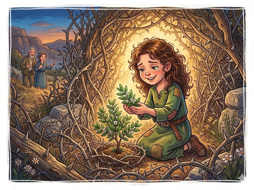 הֲדַס הַנִּמְצָא בֵּין קוֹצִים-הֲדַס שְׁמוֹ