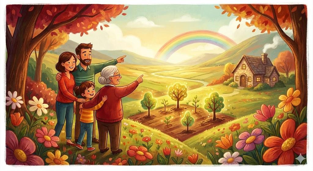 A valley to shelter in it