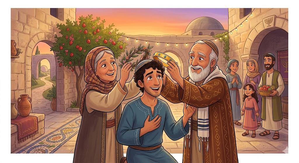 זָכָה לִשְׁנֵי כְּתָרִים