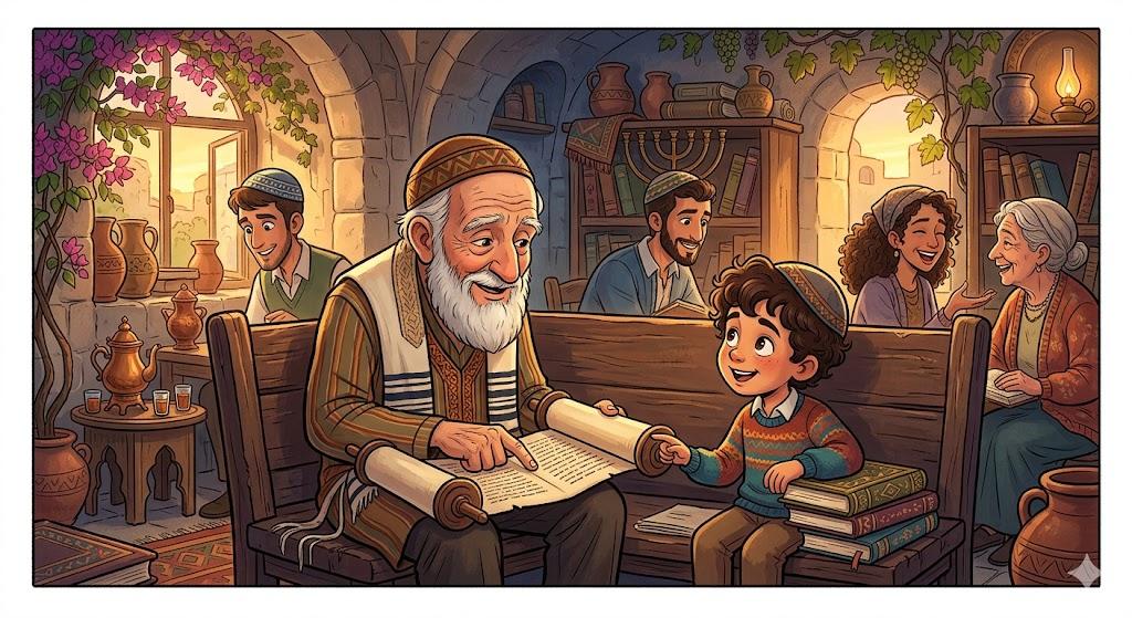 He bandaged the study hall, he bandaged the benches of the lessons