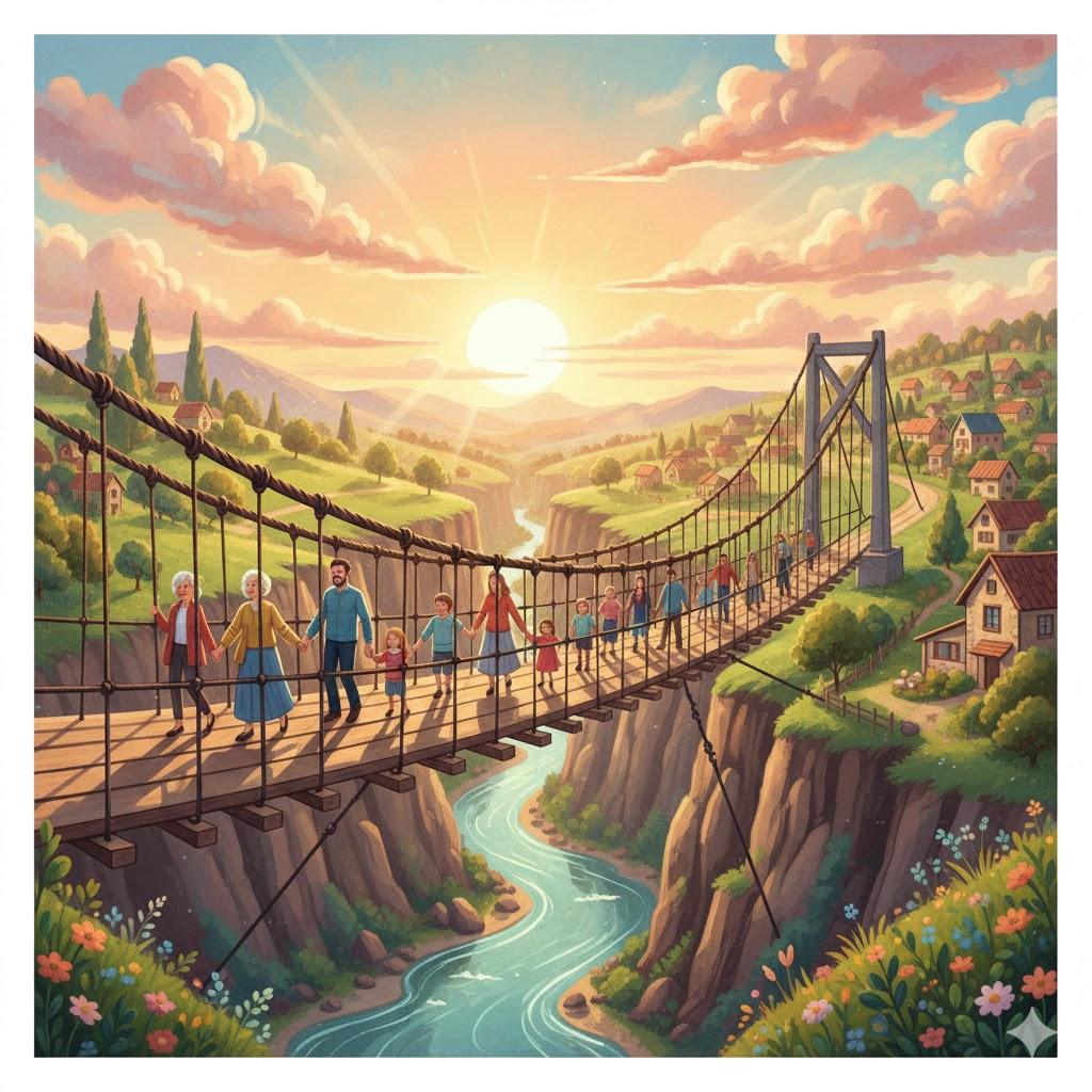 Suspension Bridge, String Bridge, hanging bridge
