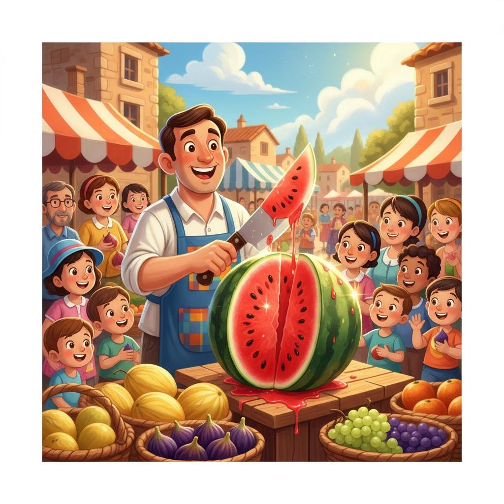 אֲבַטִּיחַ עַל הַסַּכִּין