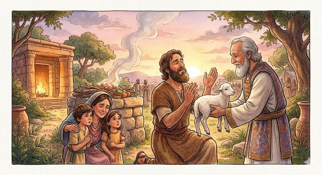 Offered a sacrifice
