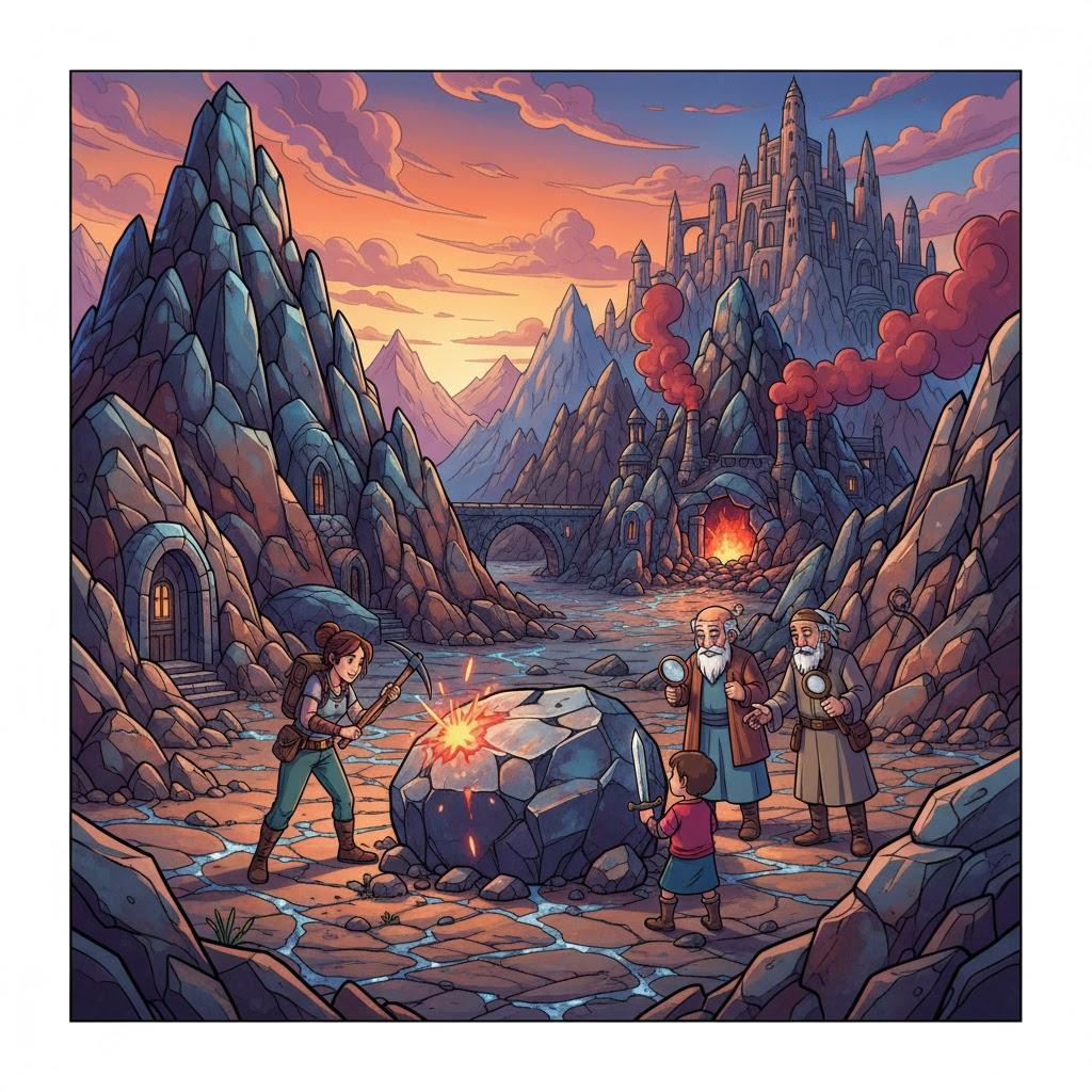 A land whose stones are iron