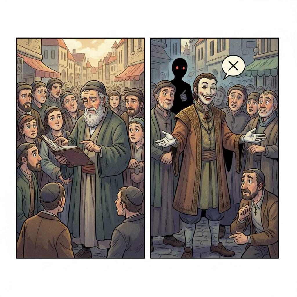 אַל תִּירָא לֹא מִן הַפְּרוּשִׁים אֶלָּא מִן הַצְּבוּעִים