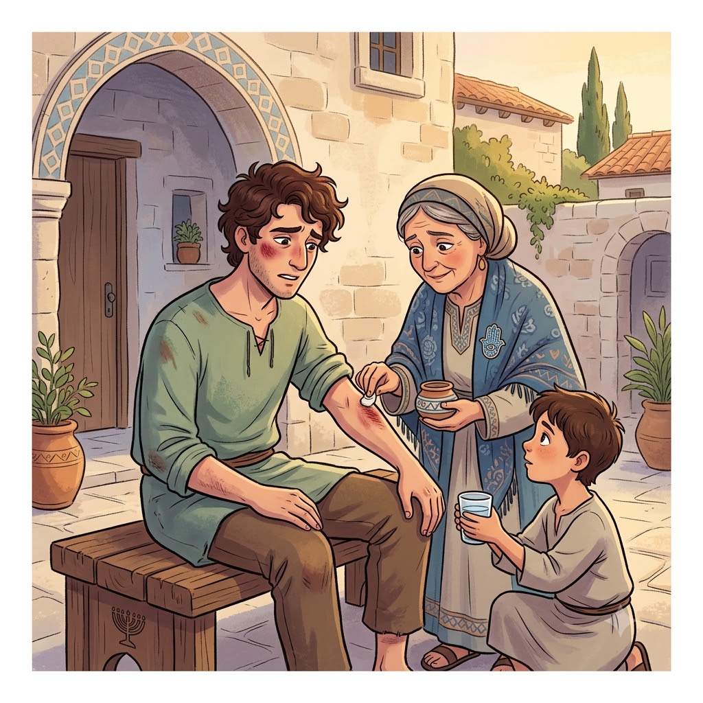 חָטַף מַכּוֹת