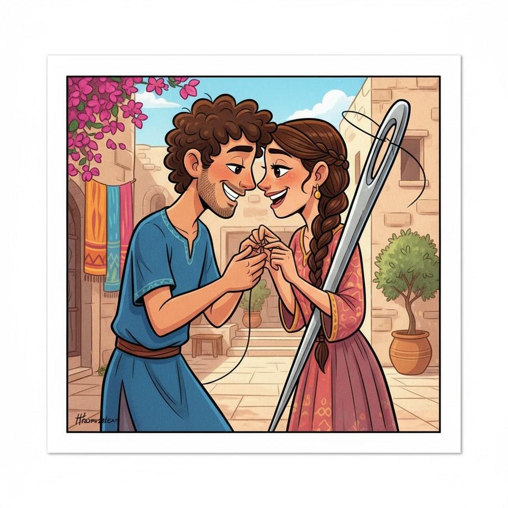 The eye of the needle is not too narrow for two lovers