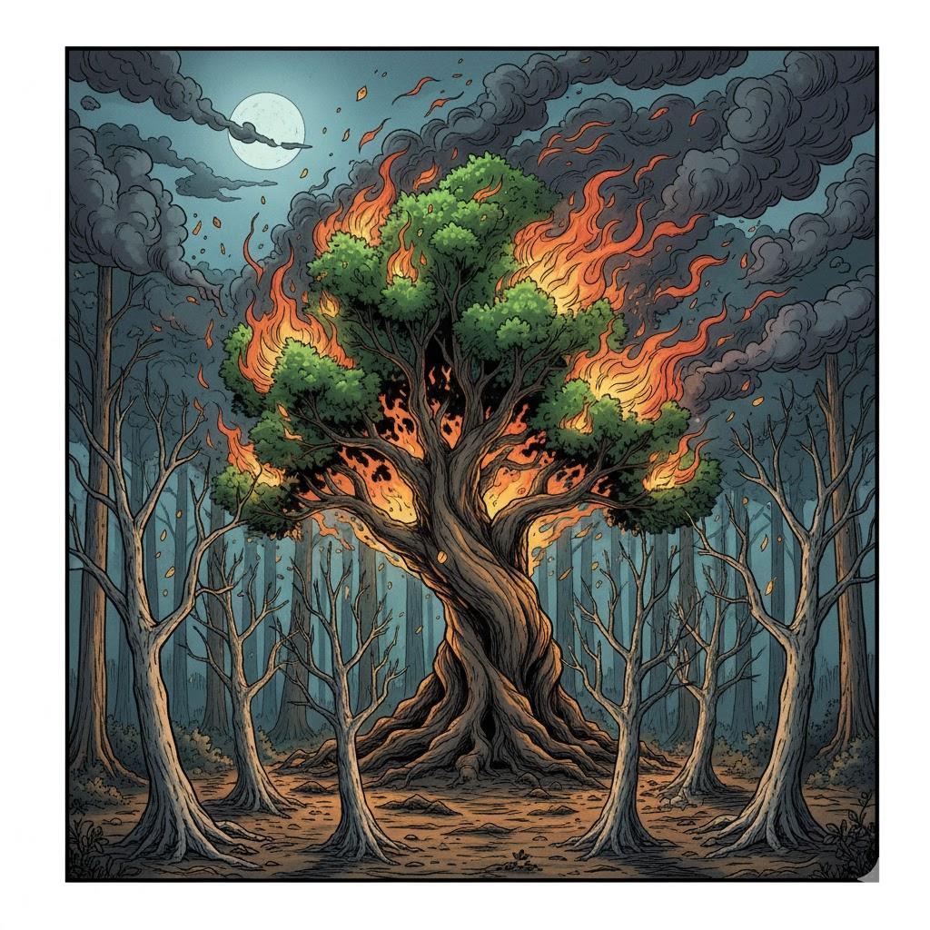 אִם אֵשׁ אָחֲזָה בַּלַּחִים מָה יַּעֲשׂוּ יְבֵשִׁים?