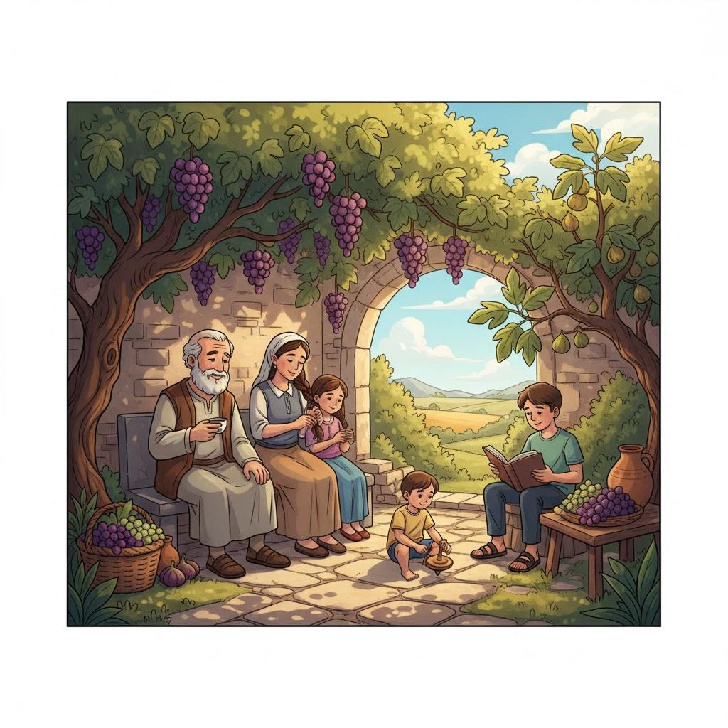 אִישׁ תַּחַת גַּפְנוֹ וְתַחַת תְּאֵנָתוֹ