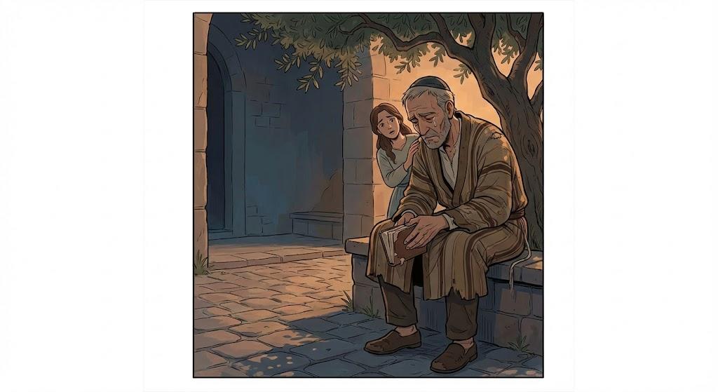 With bitterness of soul, with grief of heart