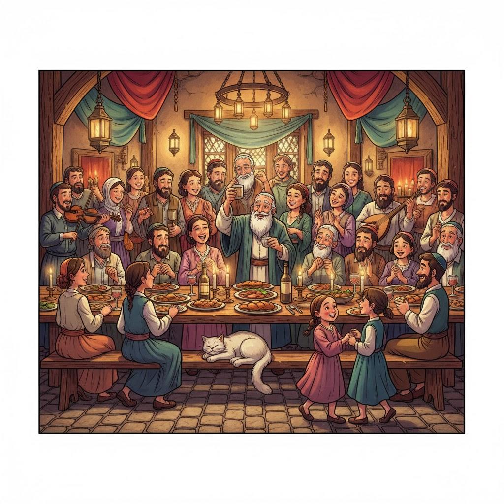 אֵין שִׂמְחָה אֶלָּא בִּמְקוֹם סְעוּדָה